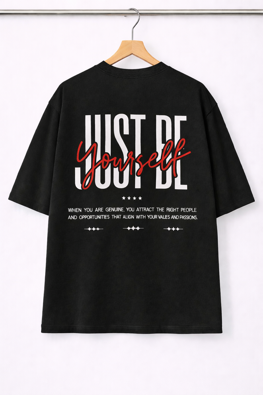 BLACK OVERSIZED PUFF PRINT UNISEX T-SHIRT