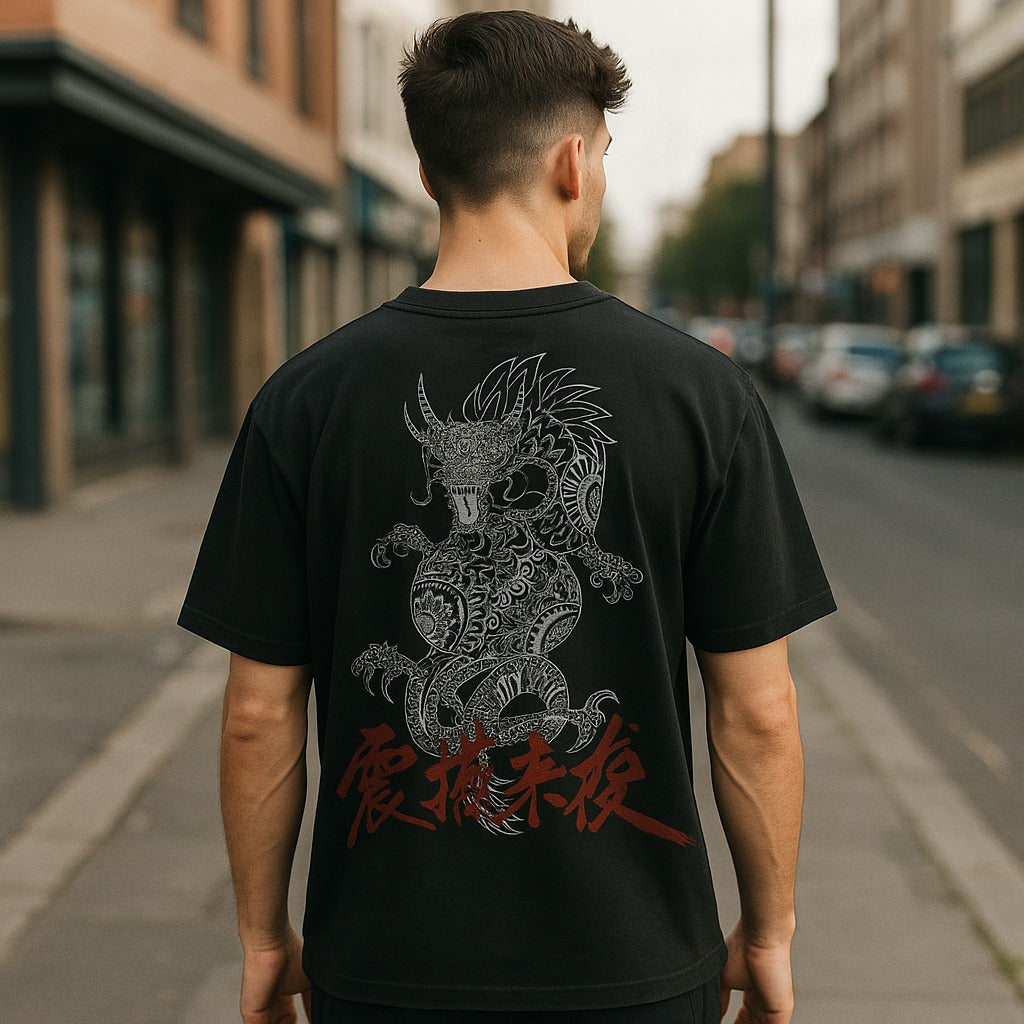 Japanese Dragon  Design T-Shirt For Men