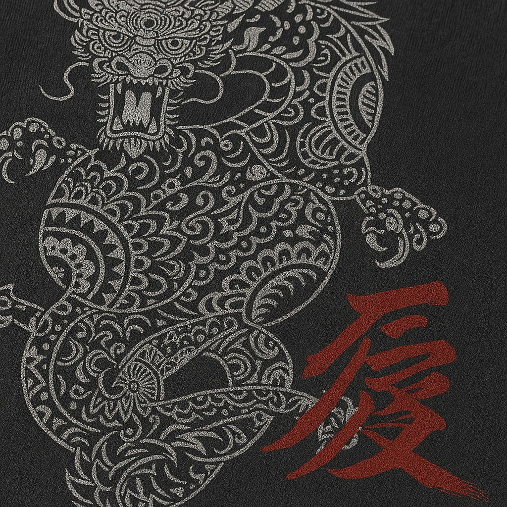 Japanese Dragon  Design T-Shirt For Men