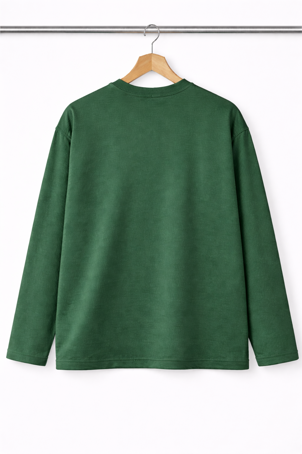 GREEN OVERSIZED FULL SLEEVES COTTON PREMIUM UNISEX TSHIRT